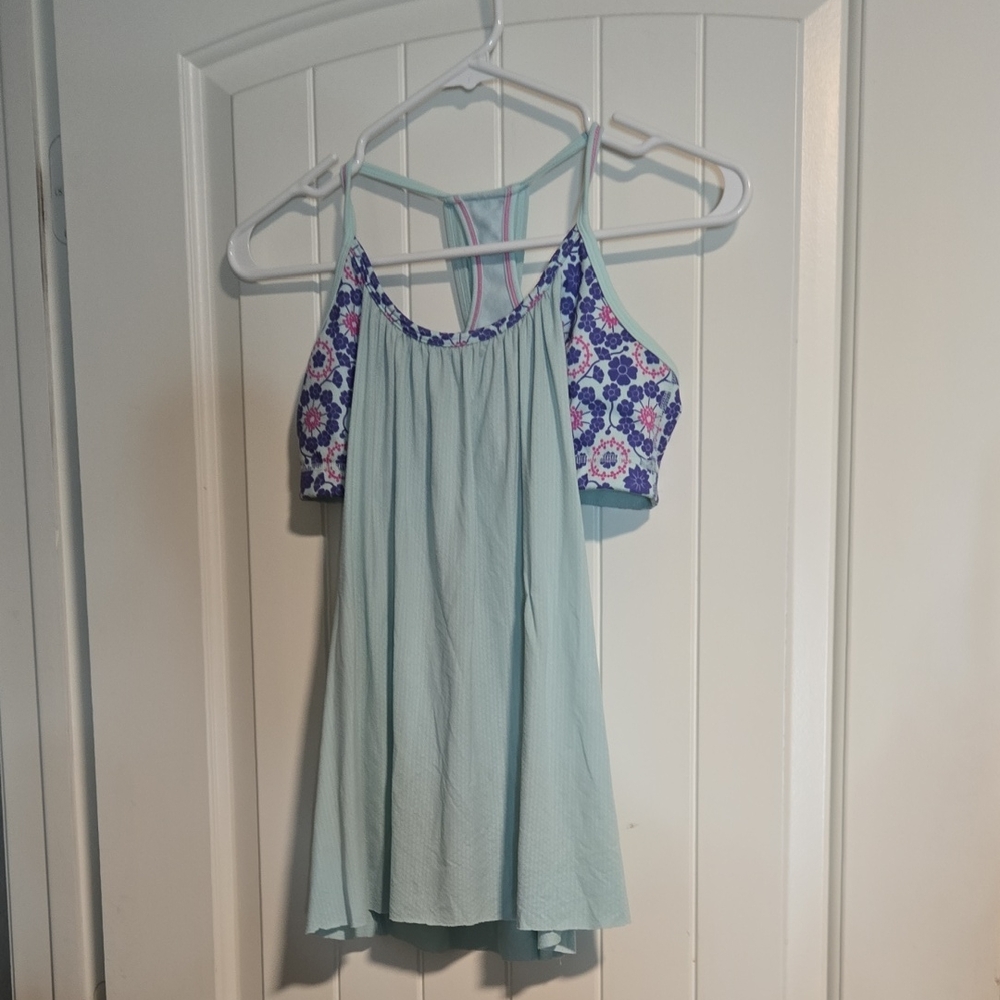 Lululemon Blue Tank With Built In‎ Bra